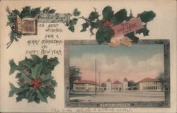 With Best Wishes for a Merry Christmas and Happy New Year from San Jose Calif. - High School Postcard