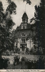 West Hall, University of the Pacific Postcard