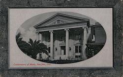 Conservatory of Music, San Jose, Cal. California Postcard Postcard Postcard