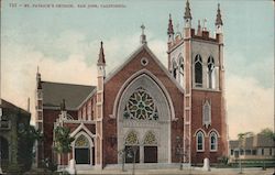 St. Patrick's Church. San Jose, California Postcard Postcard Postcard