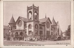 Centella M.E. Church, Second and Reed Sts., San Jose, Cal. Postcard