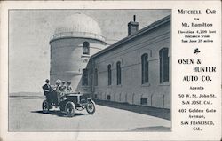 Osen & Hunter Auto Co. Mitchell car on Mt. Hamiton. Elevation 4,209 feet. Distance from San Jose 28 miles Postcard