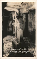 Egyptian Rock Tomb. Rosicrucian Museum. San Jose, Calif. California Postcard Postcard Postcard