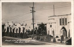 Front view of Rosicrucian Bldgs. San Jose, Calif. California Postcard Postcard Postcard