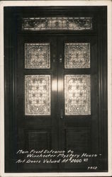 Main front entrance to Winchester Mystery House. San Jose, CA Postcard Postcard Postcard