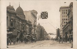 First Street San Jose, Rose Carnival Postcard