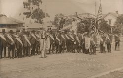 Uncle Sam Jr. OUAM Group in Parade San Jose, CA Postcard Postcard Postcard