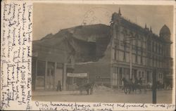 IOOF Hall (?) in Ruins after 1906 Earthquake San Jose, CA Postcard Postcard Postcard