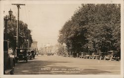 Street view-San Jose. Calif. Postcard