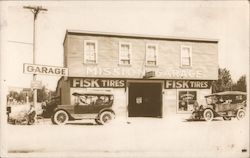 Mission Garage. Fisk Tires Postcard