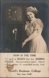 Heald's Business College - Now is the Time Postcard