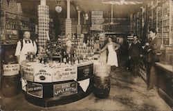 Grocery Store Interior, H.J. Heinz Display Postcard