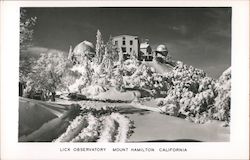 Snow at Lick Observatory Mount Hamilton, CA Postcard Postcard Postcard