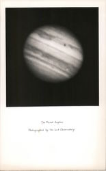 The planet Jupiter. Photographed by the Lick Observatory Mount Hamilton, CA Postcard Postcard Postcard