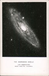 The Andromeda Nebula - Lick Observatory Postcard