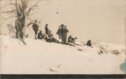 Team Clearing Snow-covered road, Mount Hamilton #4 San Jose, CA Postcard Postcard Postcard