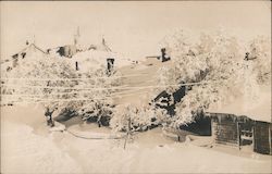 Snow Covered Mount Hamilton, Lick Observatory Buildings San Jose, CA Postcard Postcard Postcard