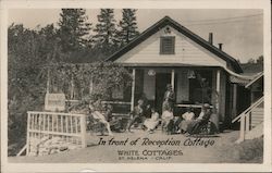 In Front of Reception Cottage White Cottages Saint Helena, CA Postcard Postcard Postcard