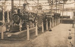 1917 Train Made of Fruit Fair Expo Orange Show Postcard