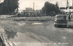 Corner of Mill and E Street Postcard