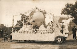 Floral Parade July 1911- Ground Breaking Panama-California Exposition Postcard