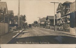 Looking Along Residence Street Postcard