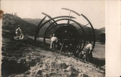 Broken Water Wheel, Sulphur Creek Postcard