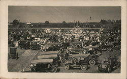 Fairgrounds, Early Automobiles Postcard