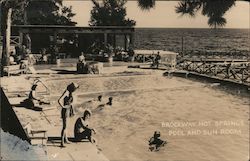 Pool and Sun Room, Brockway Hot Springs California Postcard Postcard Postcard