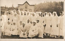 Red Cross Nurses and the Flor D'Italia Hotel Postcard