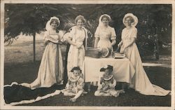 Melon Carnival 1912 - The Watermelon Queen and Her Court Postcard