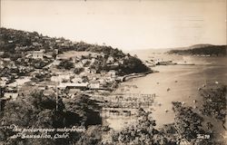 The Picturesque Waterfront Sausalito, CA Postcard Postcard Postcard