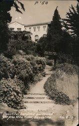 Beautiful Gardens Surround the Alta Mira Hotel Postcard