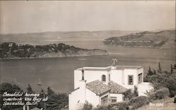 Beautiful Homes Overlook the Bay Postcard