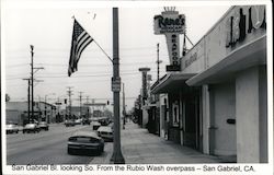 San Gabriel Bl. Looking So. From the Rubio Wash Overpass California Postcard Postcard Postcard