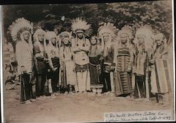 A Group of Native Americans Guerneville, CA Postcard Postcard Postcard