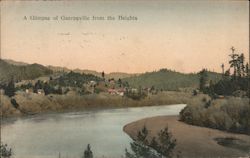 A Glimpse of Guerneville From the Heights California Postcard Postcard Postcard