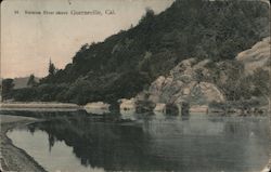 Russian River Above Guerneville, Cal. Postcard