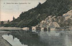 Russian River Above Guerneville, Cal. California Postcard Postcard Postcard