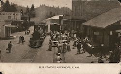 R.R. Station Guerneville, CA Postcard Postcard Postcard