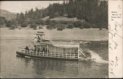 Steamer "Moi Trio" on Russian River Postcard