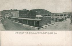 Main Street And Cinnabar Avenue Guerneville, CA Postcard Postcard Postcard