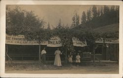 Four People Standing in Front of a Store Guerneville, CA Postcard Postcard Postcard