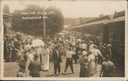 Train Time July 20, 1913 Postcard