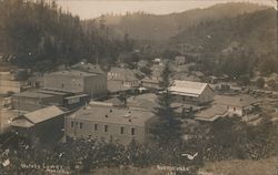 Aerial View of Guerneville, Cal. Postcard