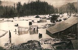 Flooding March 6, 1879 Guerneville, CA Postcard Postcard Postcard