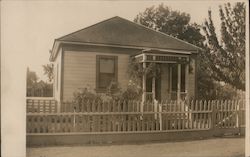 A Small House with a Picket Fence Guerneville, CA Postcard Postcard Postcard