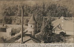 Birdseye View of a Church Postcard