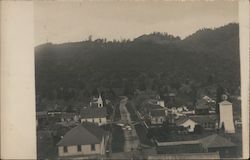 An Aerial View of Main Street Guerneville, CA Postcard Postcard Postcard