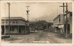 Main Street Completely Empty Postcard